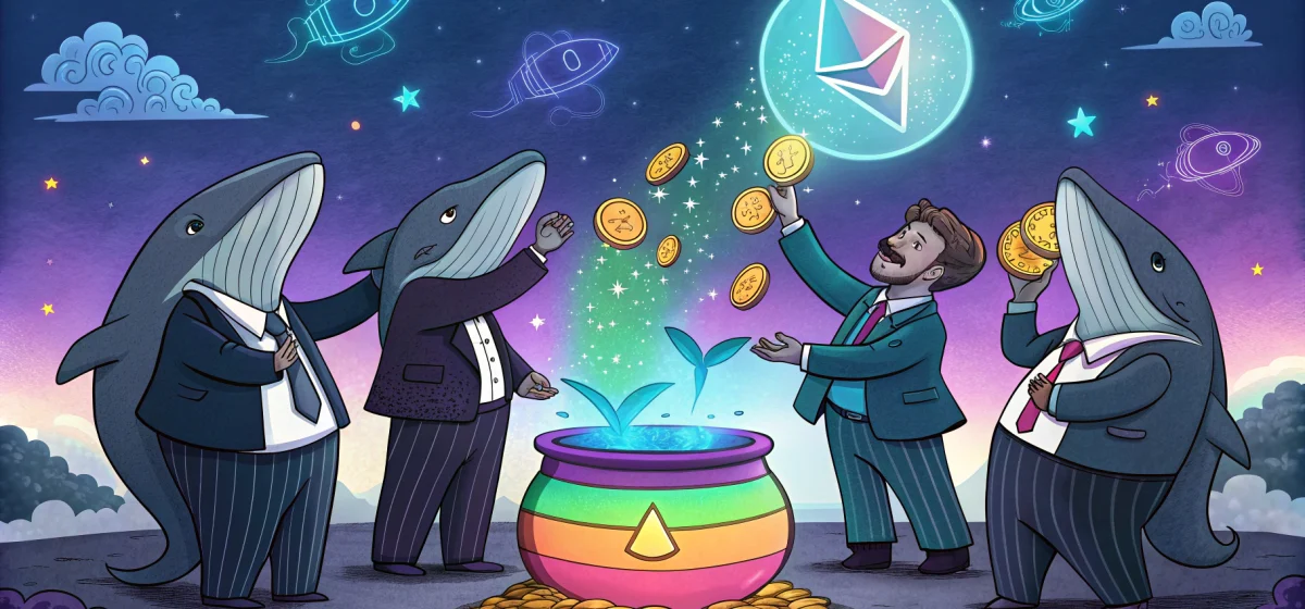 Топ-5 крупнейших держателей Ethereum инвестируют по-крупному